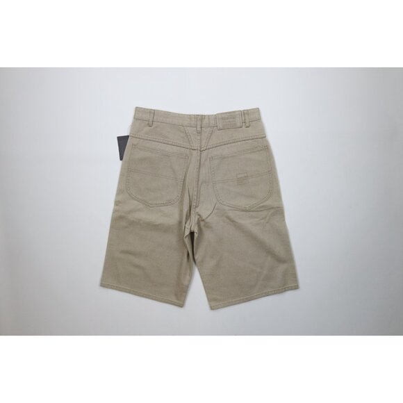 Deadstock Vtg 90s Marithe Francois Girbaud Mens 32 Baggy Denim Jean Shorts Beige - Picture 11 of 16